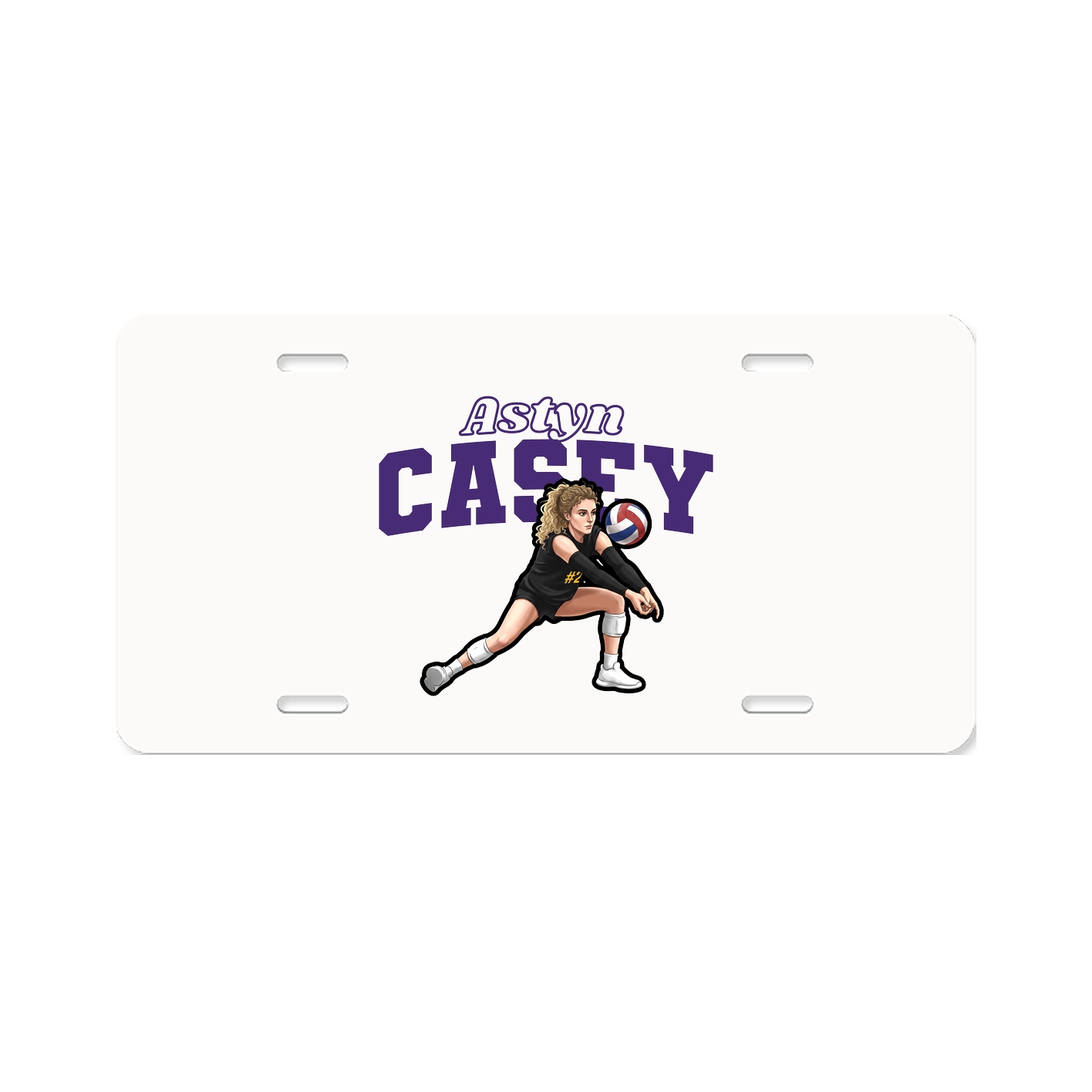 License Plate — Name Arch in Classic