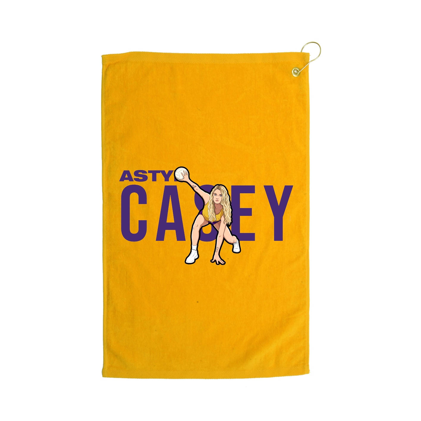 Golf Towel — Player Name in Gold