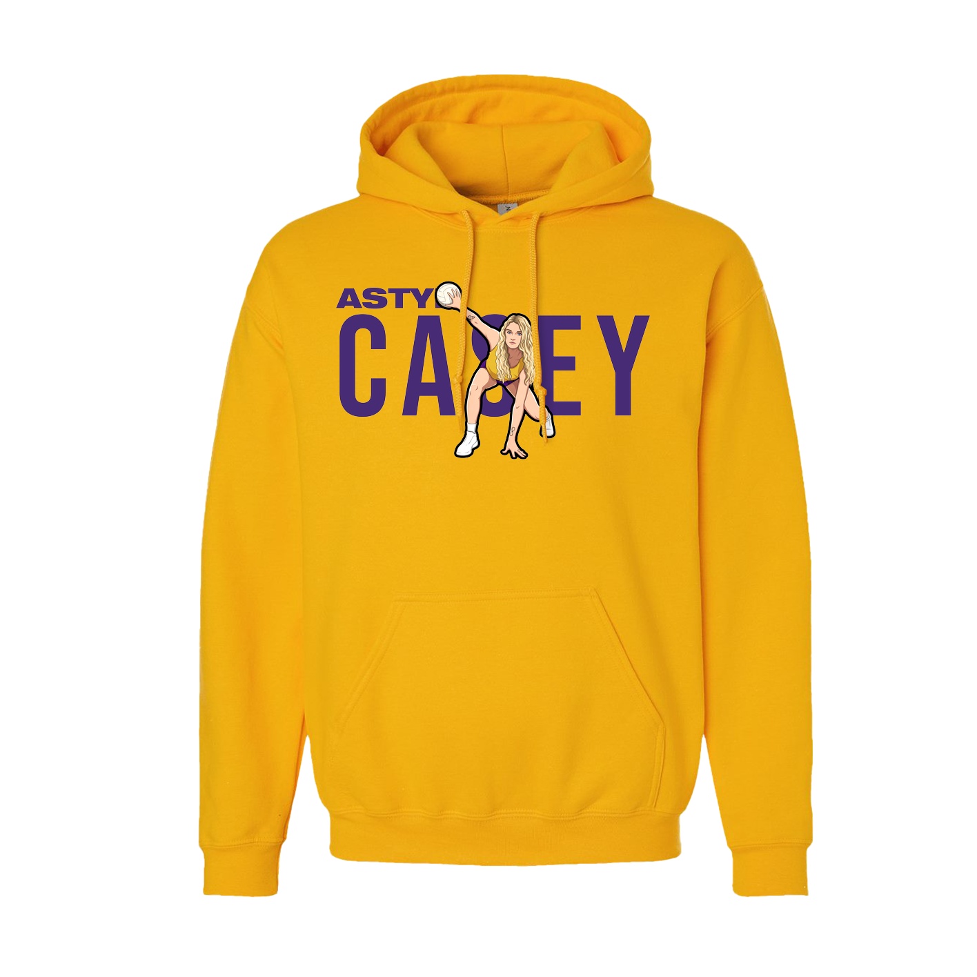 Youth Hoodie — Player Name in Gold