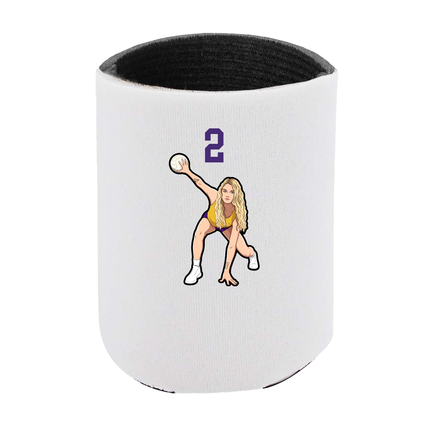 Can Holder — Number Top in White