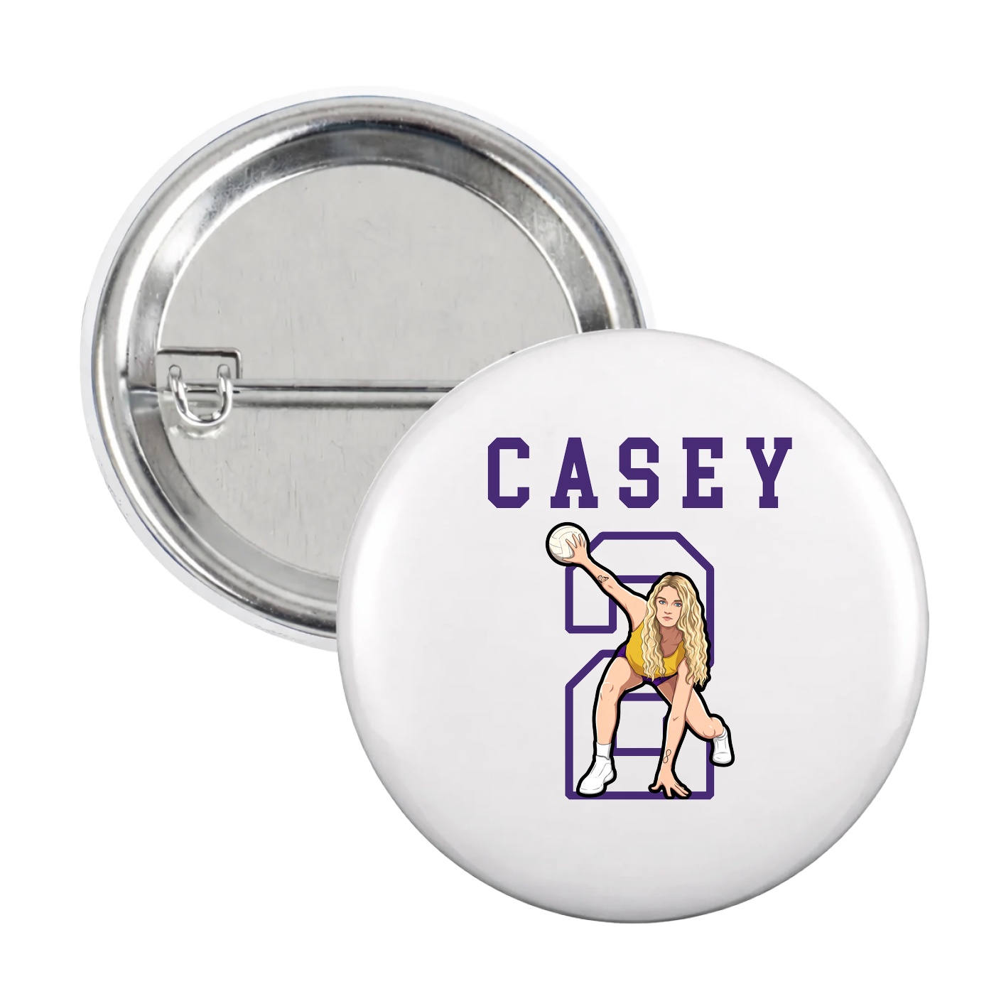 Game Day Button — Shirsey in White