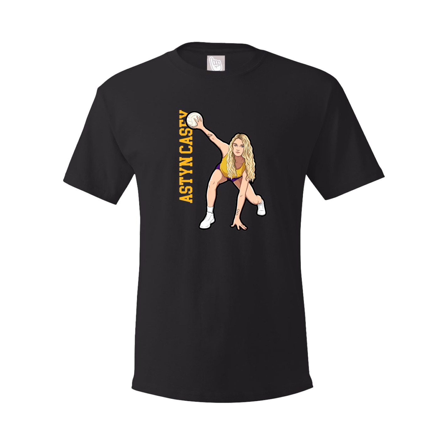 Tee — Name Vertical in Black
