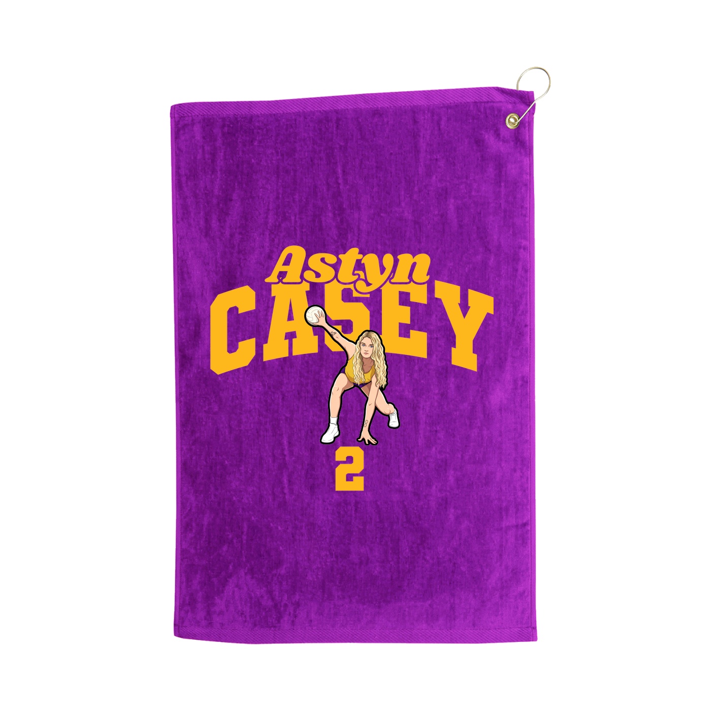 Golf Towel — Signature Arch in Purple