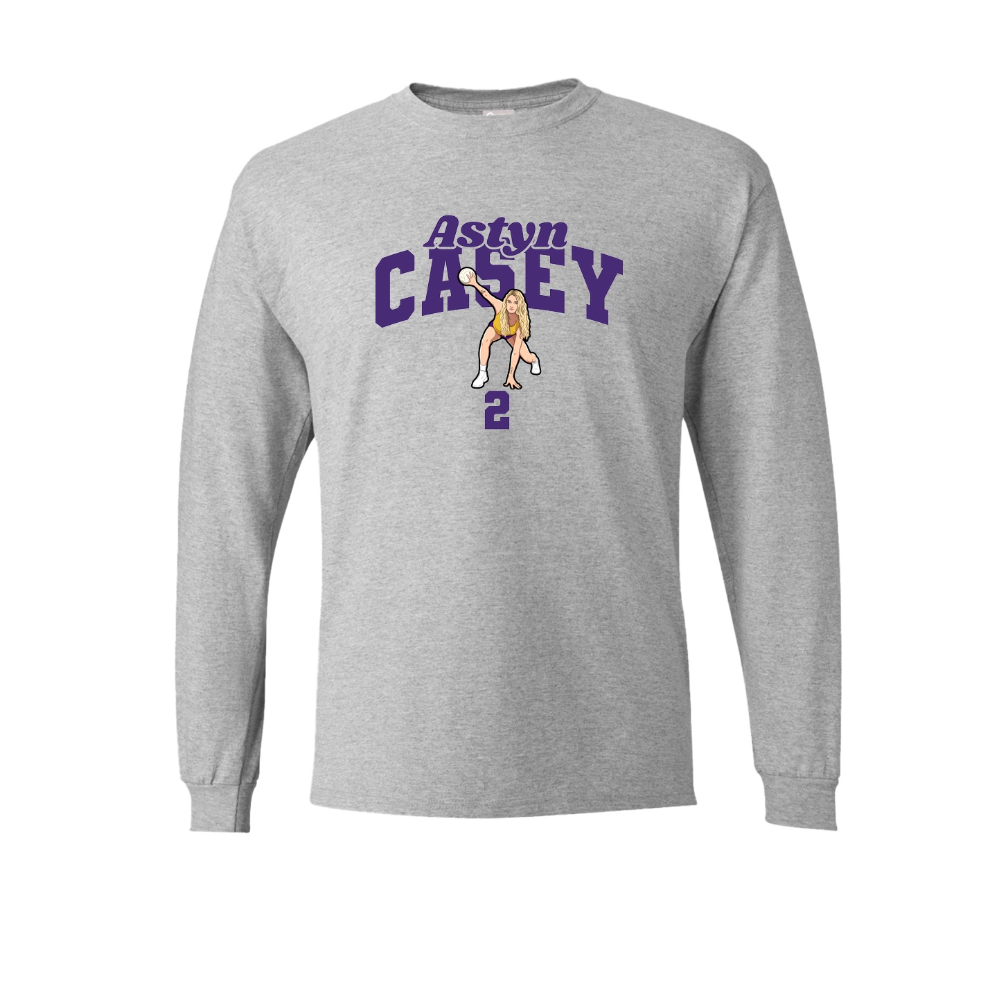 Long Sleeve Tee — Signature Arch in Grey