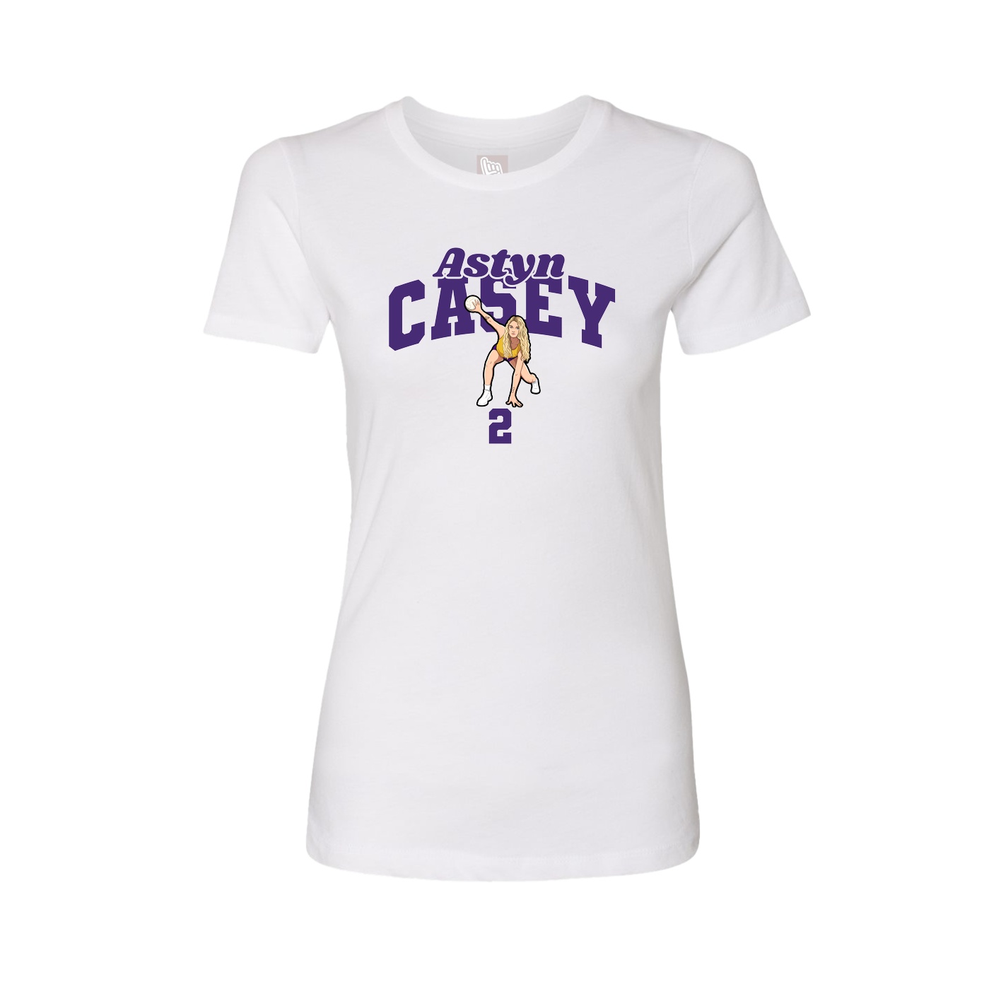 Womens Tee — Signature Arch in White