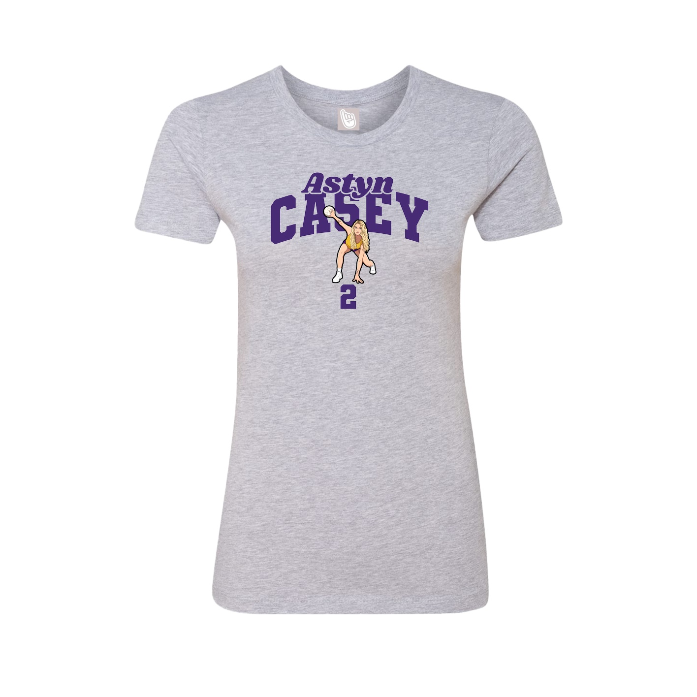 Womens Tee — Signature Arch in Grey