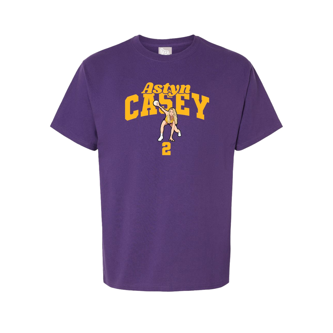 Youth Tee — Signature Arch in Purple