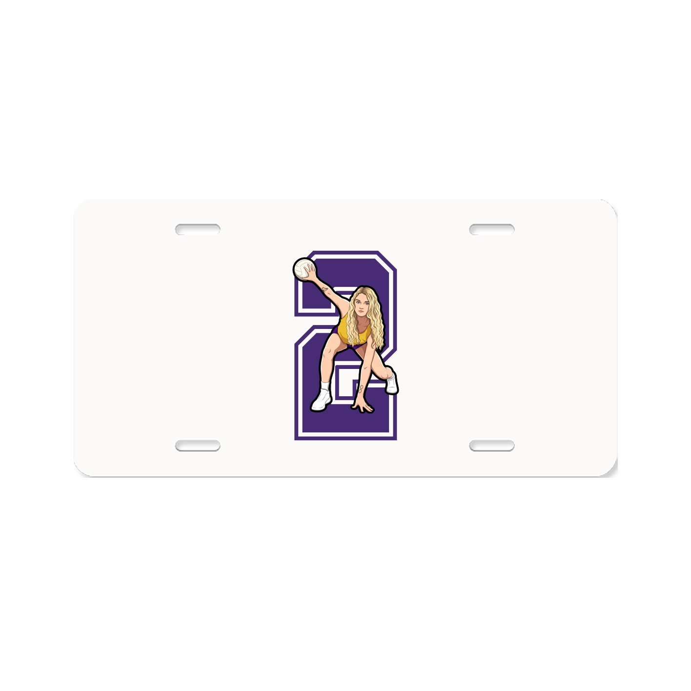 License Plate — Number in Classic