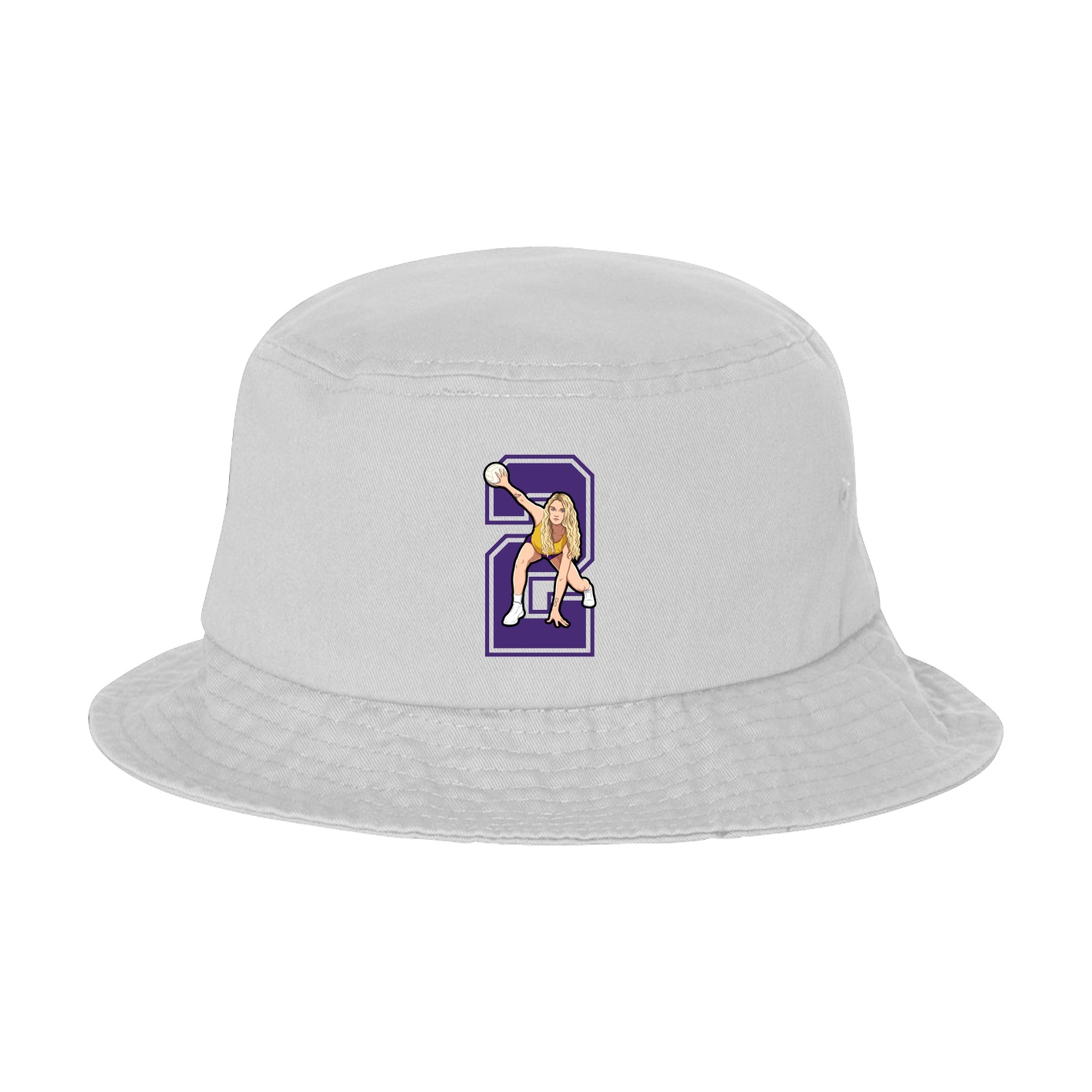 Bucket Cap — Number in White