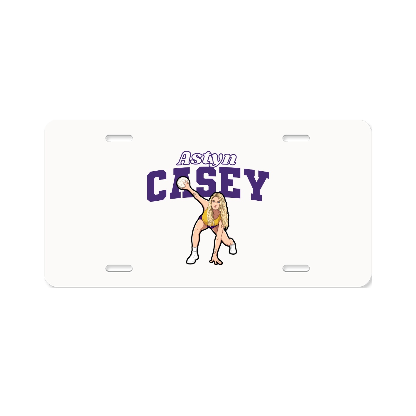 License Plate — Name Arch in Classic