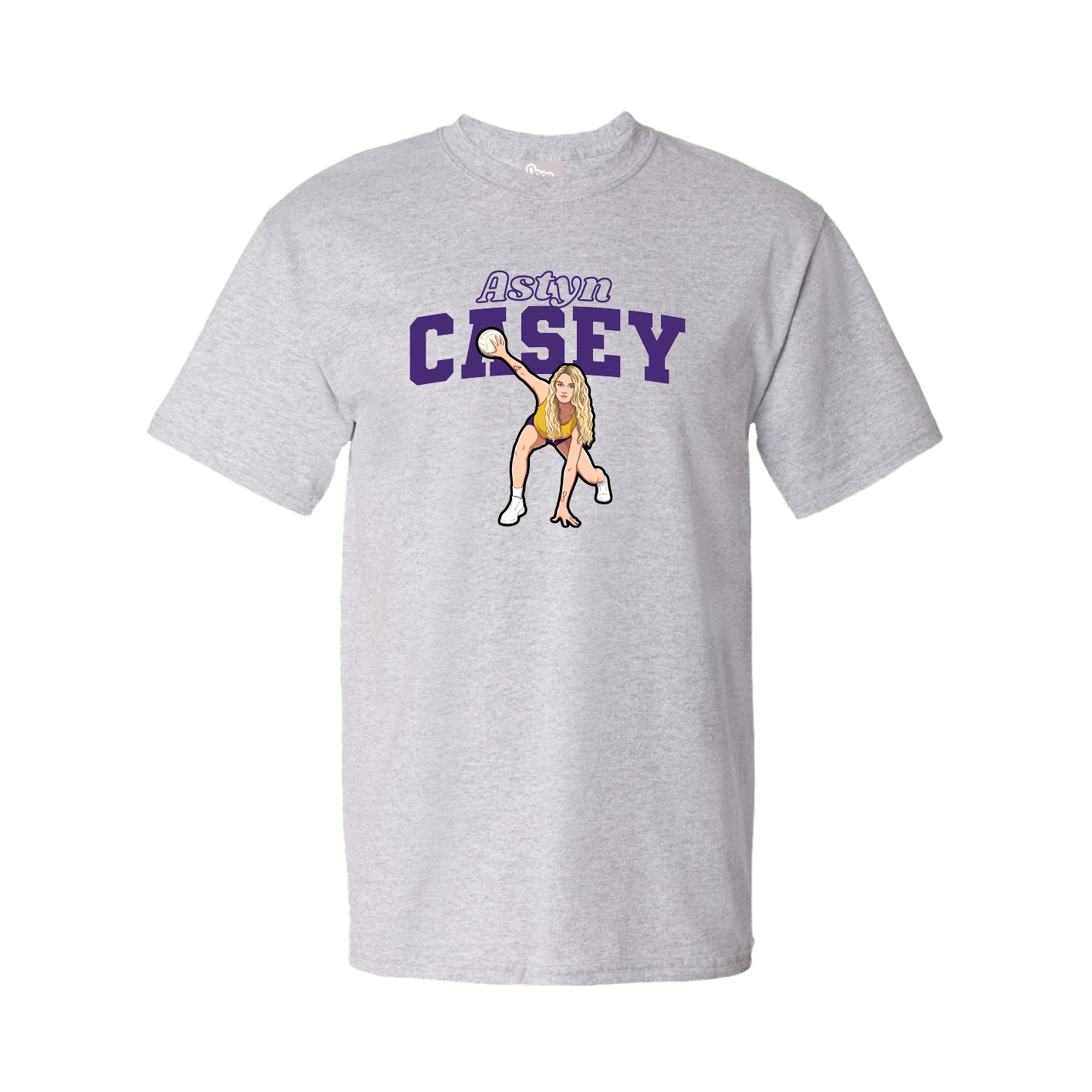 Youth Tee — Name Arch in Grey