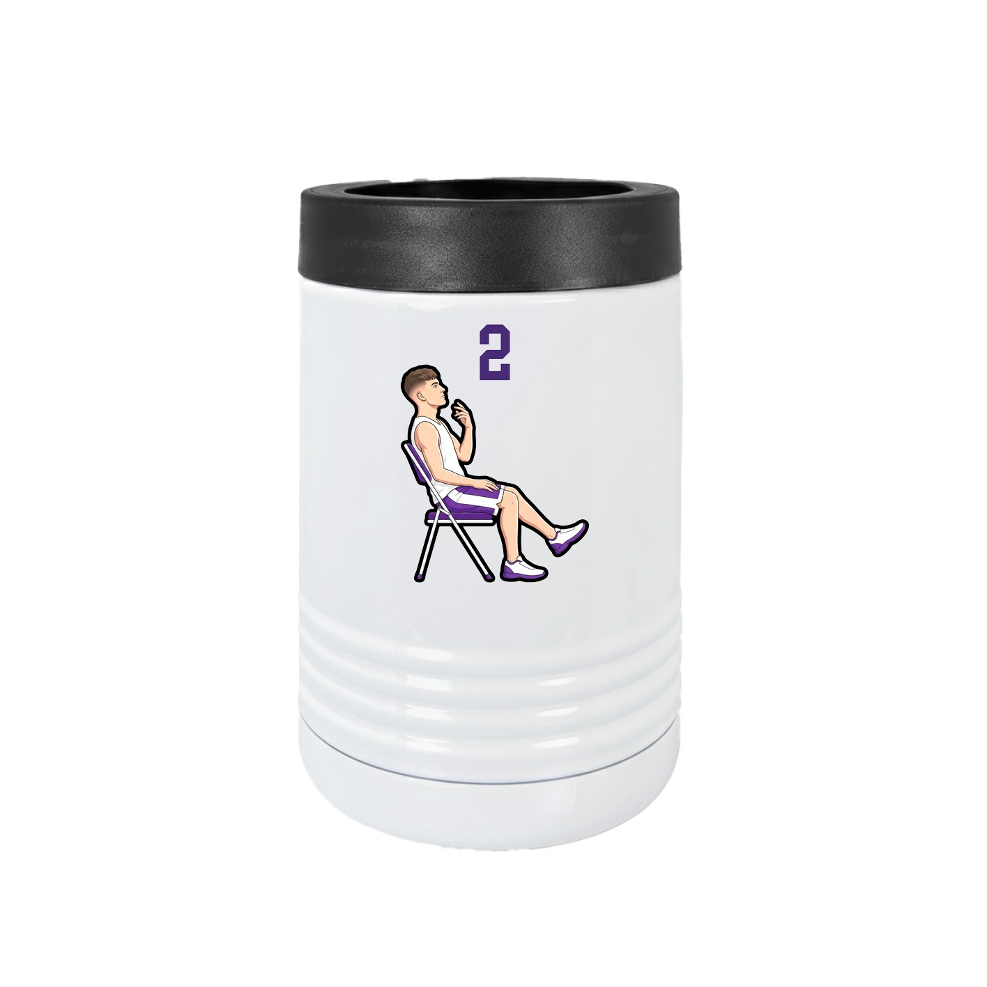 Beverage Holder — Number Top in White