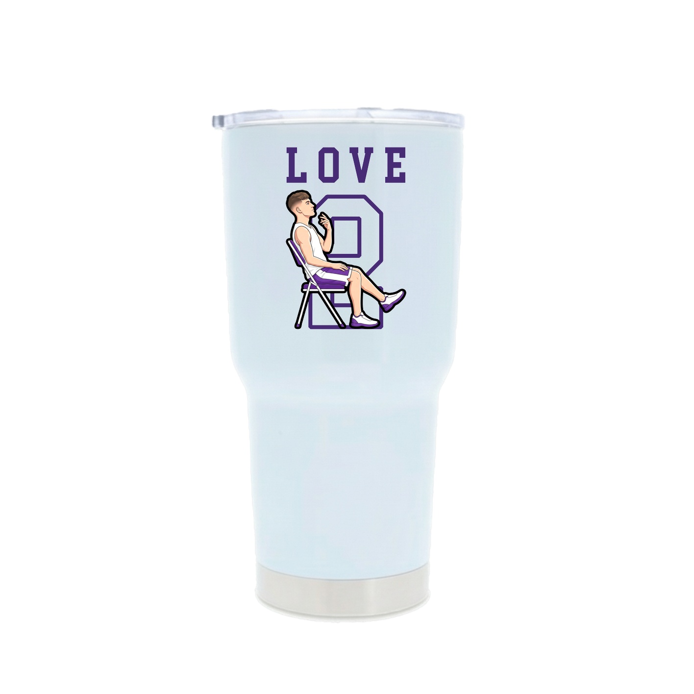 30oz Stainless Steel Tumbler — Shirsey in White