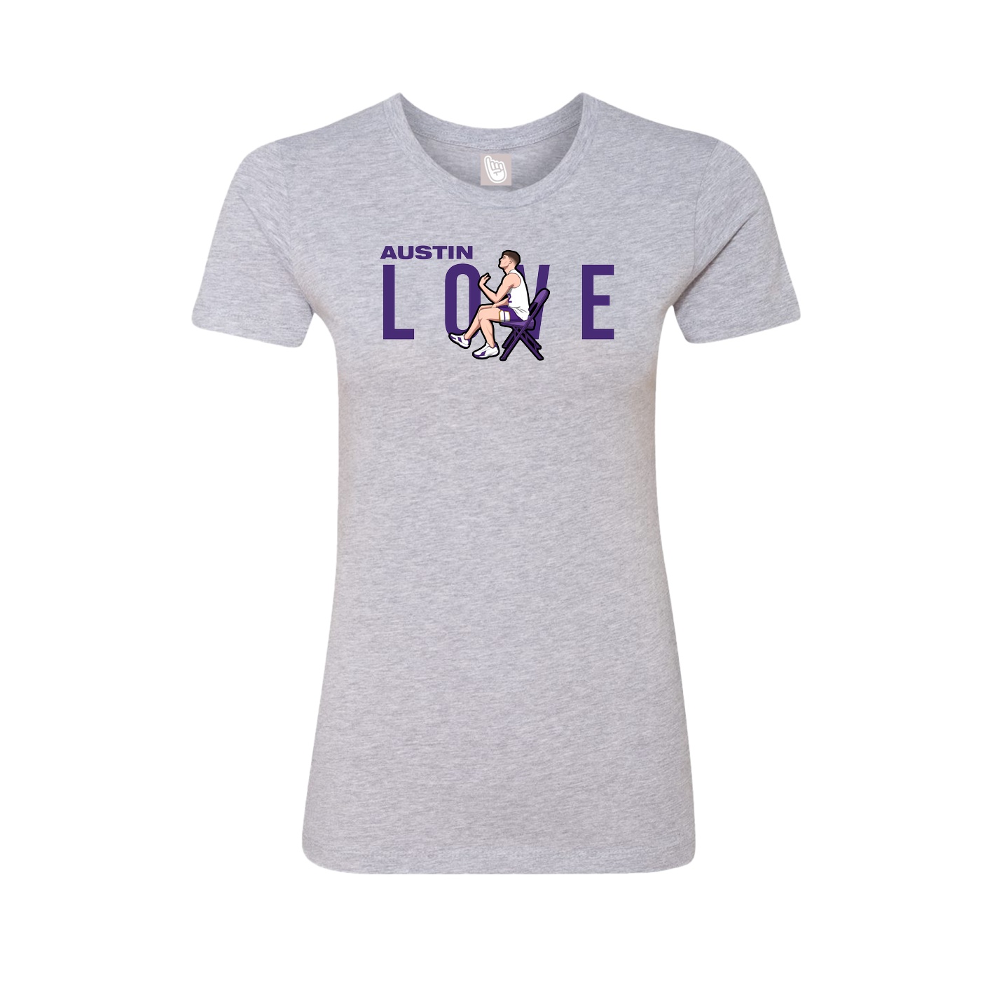 Womens Tee — Player Name in Grey