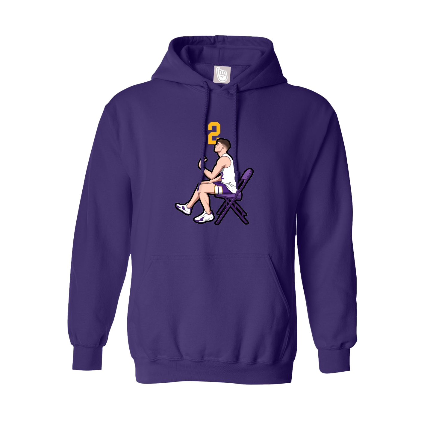 Hoodie — Number Top in Purple