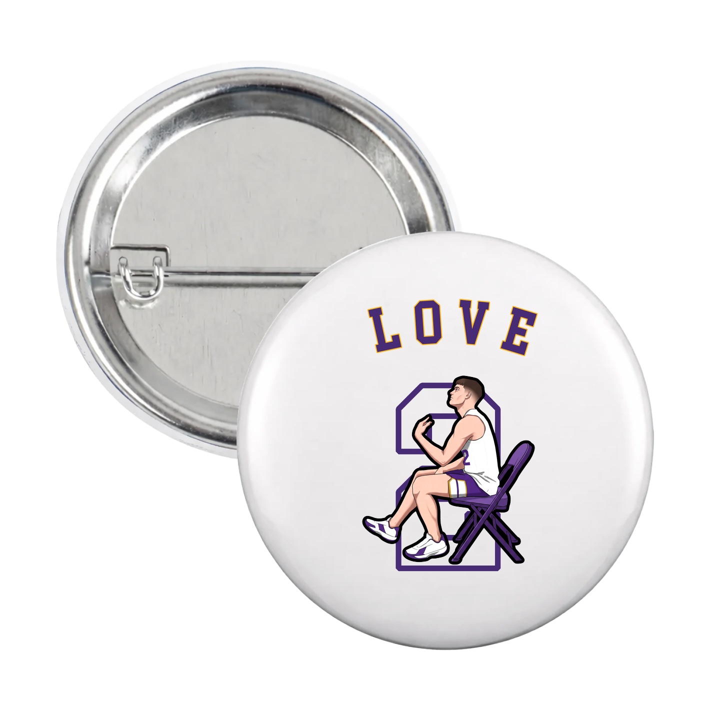 Game Day Button — Shirsey Arch in White