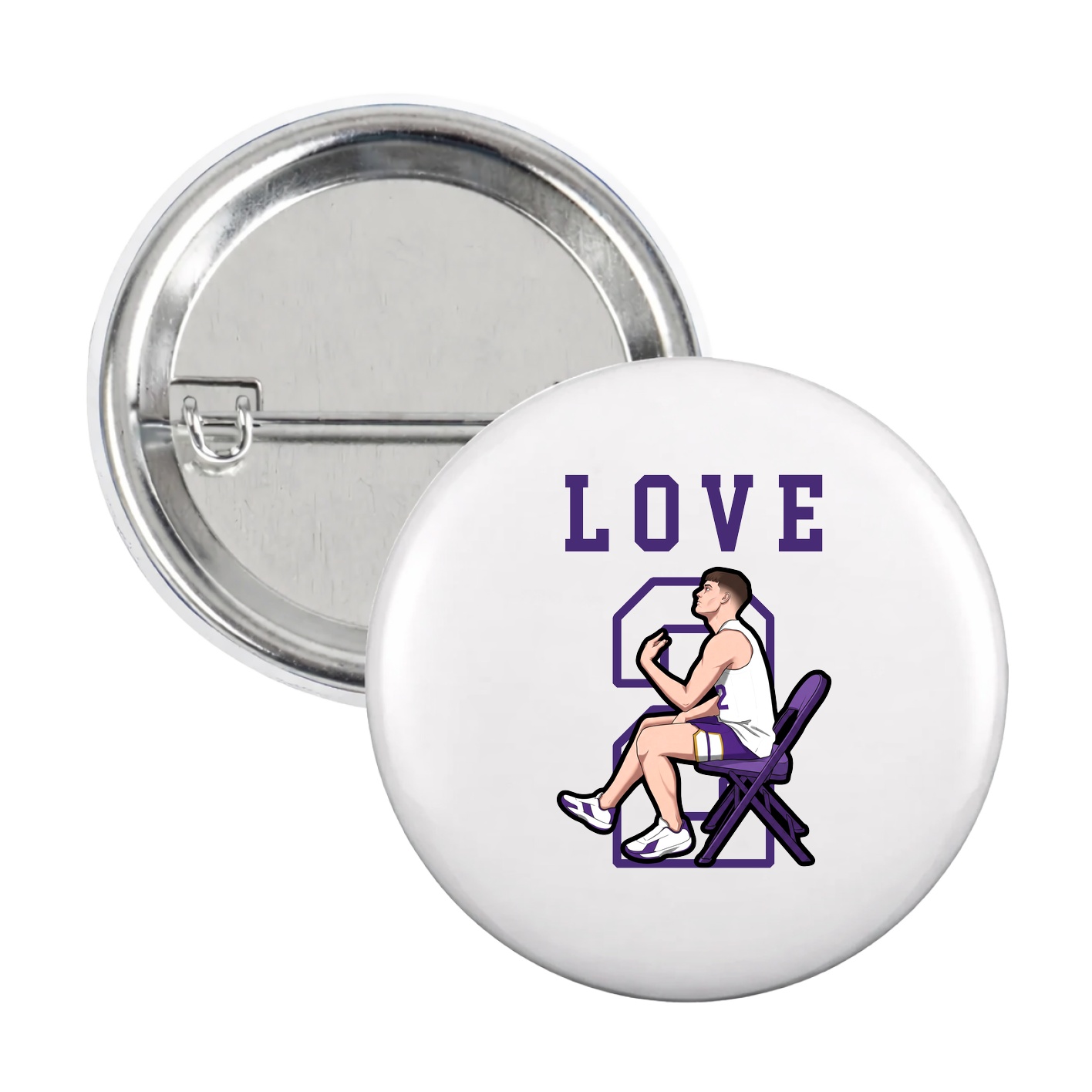 Game Day Button — Shirsey in White