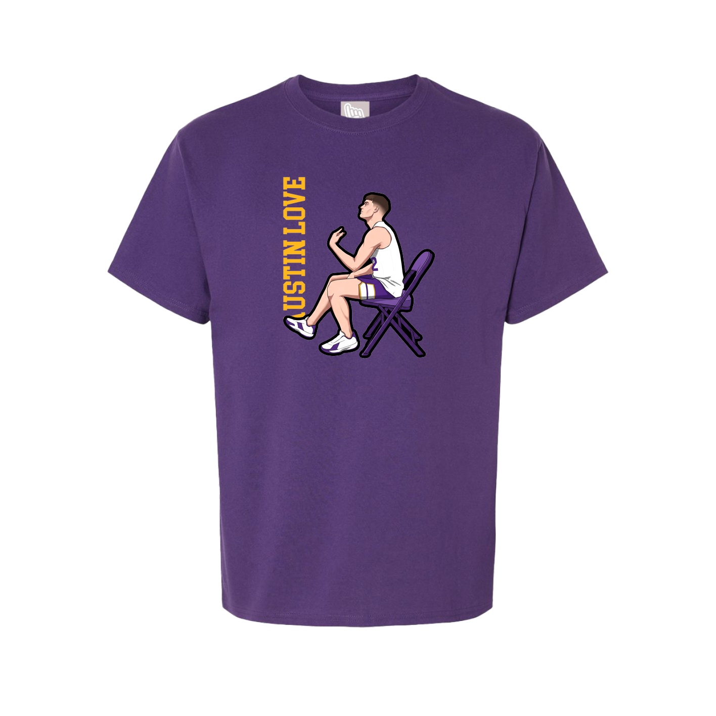 Tee — Name Vertical in Purple