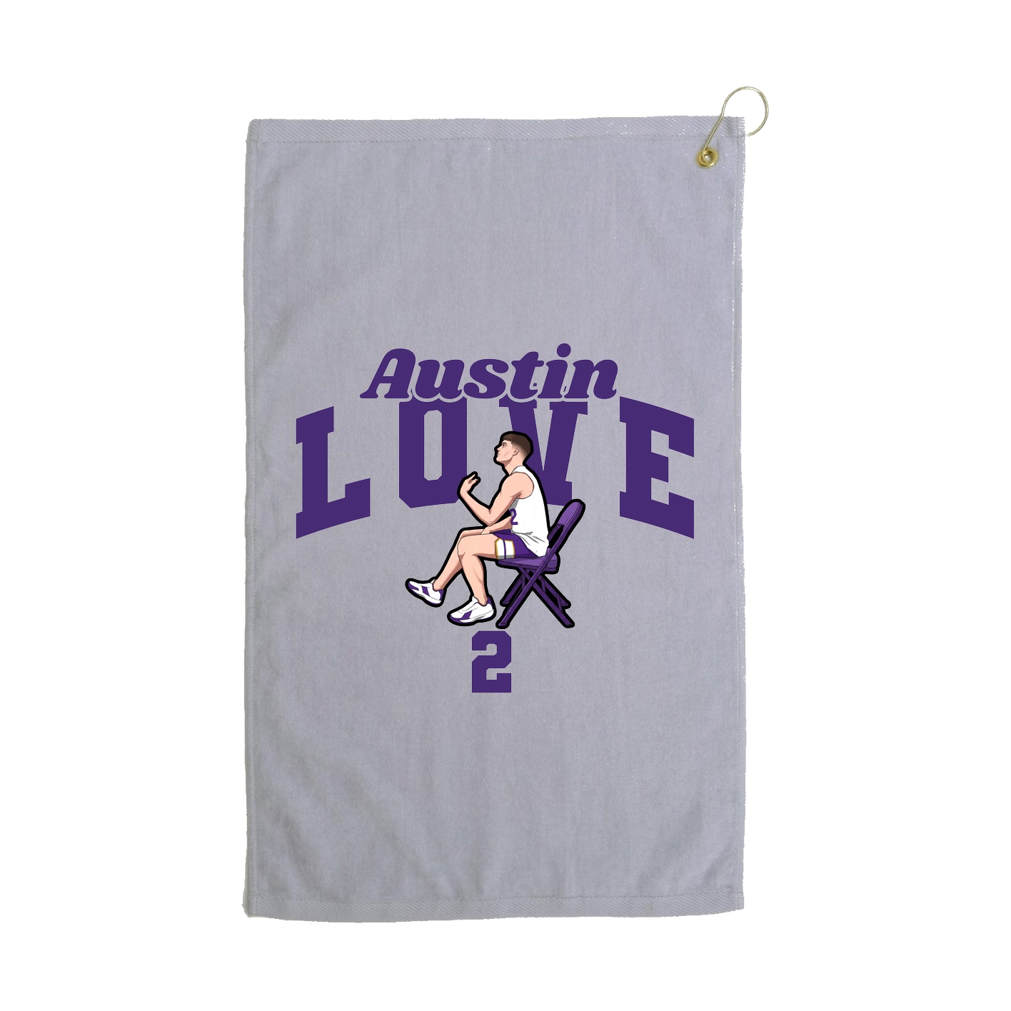 Golf Towel — Signature Arch in Grey