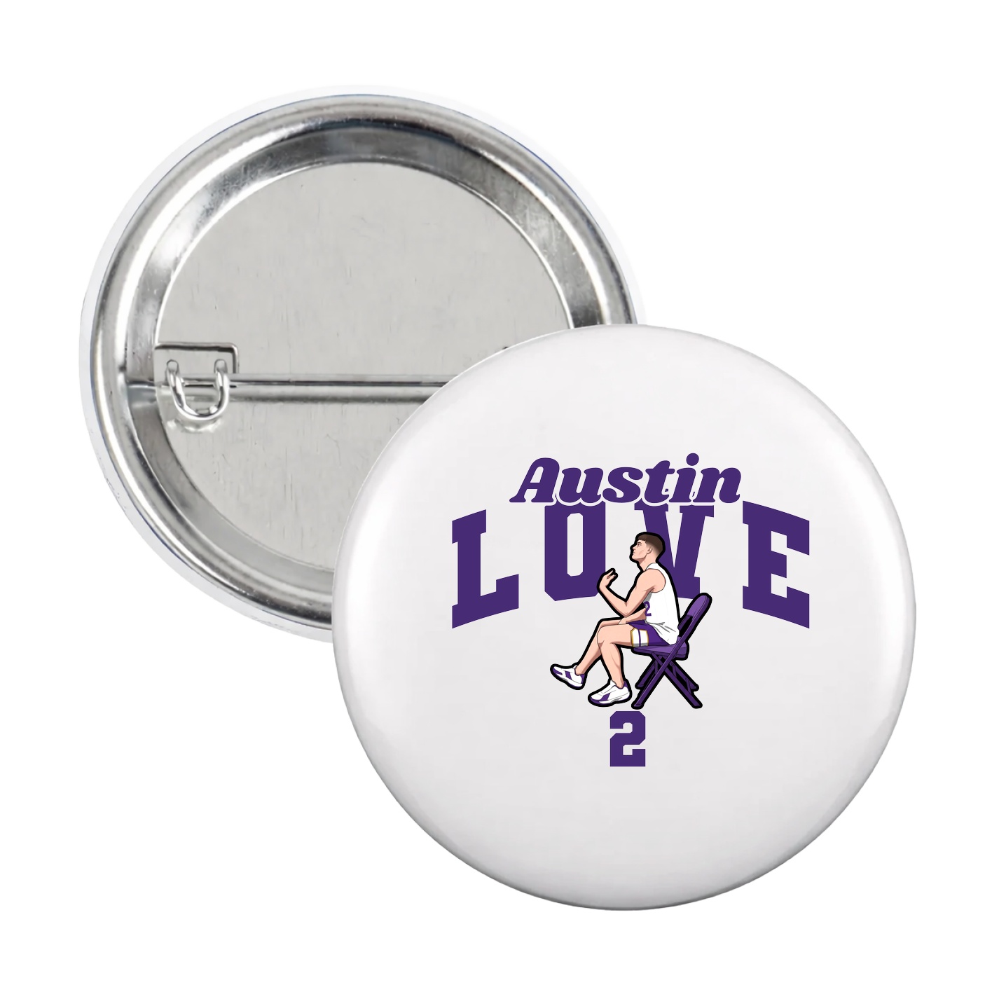 Game Day Button — Signature Arch in White
