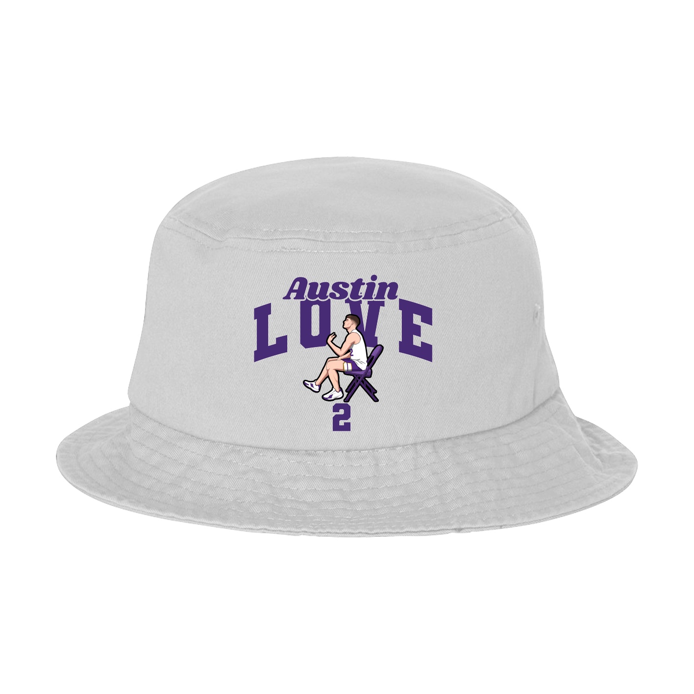 Bucket Cap — Signature Arch in White