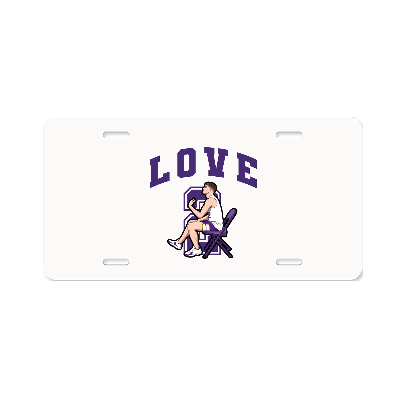 License Plate — Number in Classic