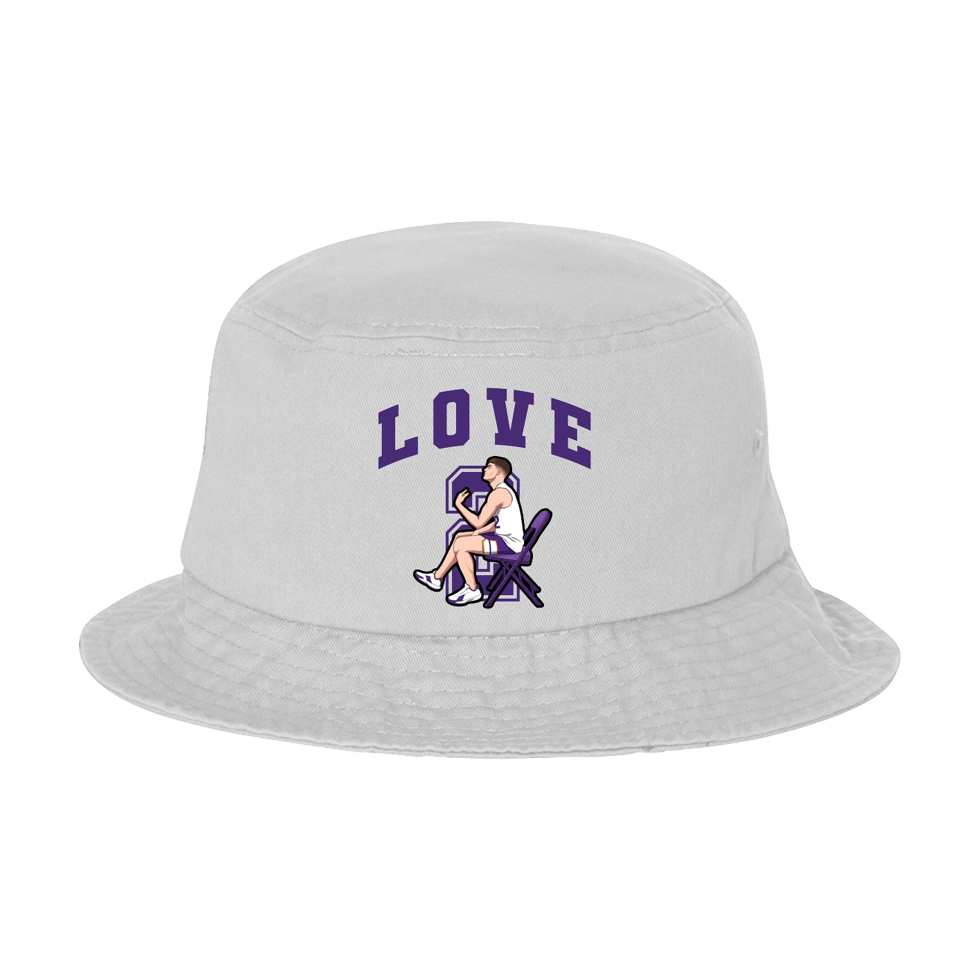 Bucket Cap — Number in White