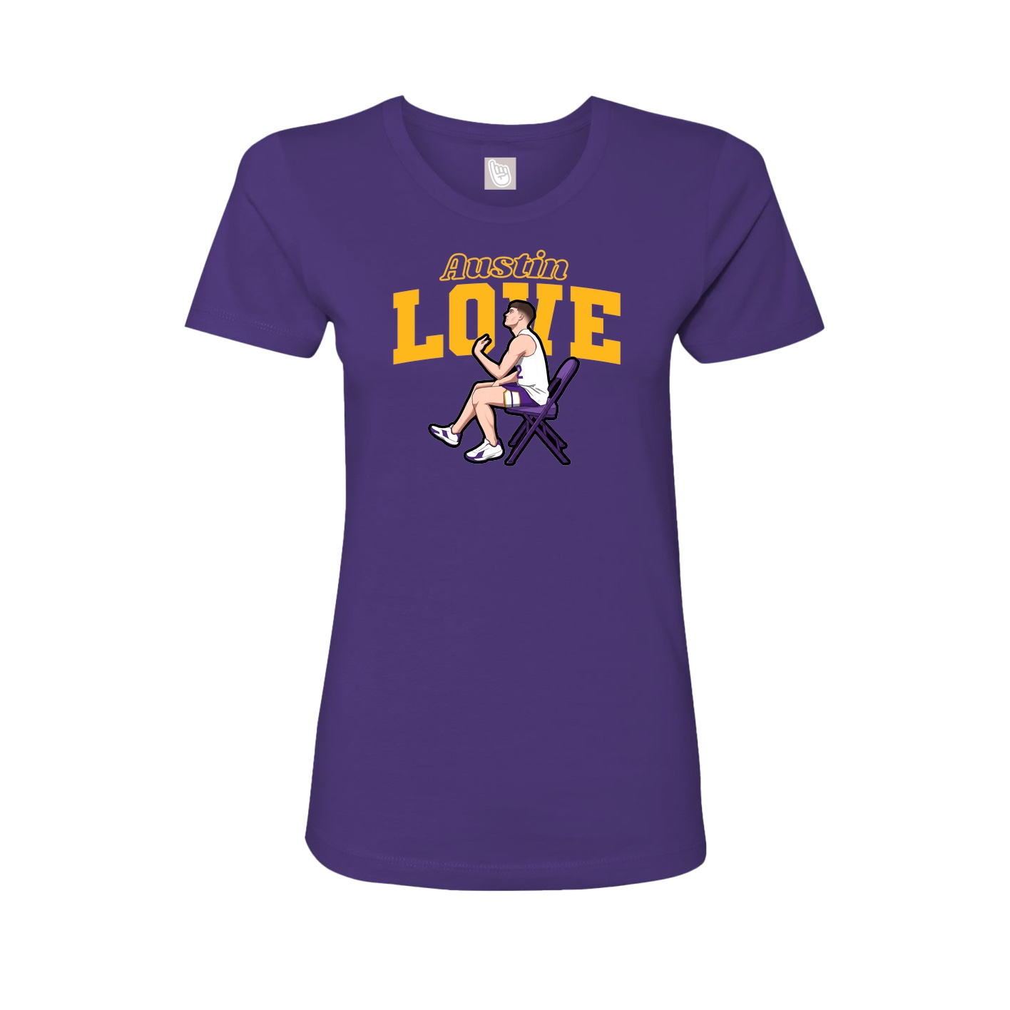 Womens Tee — Name Arch in Purple