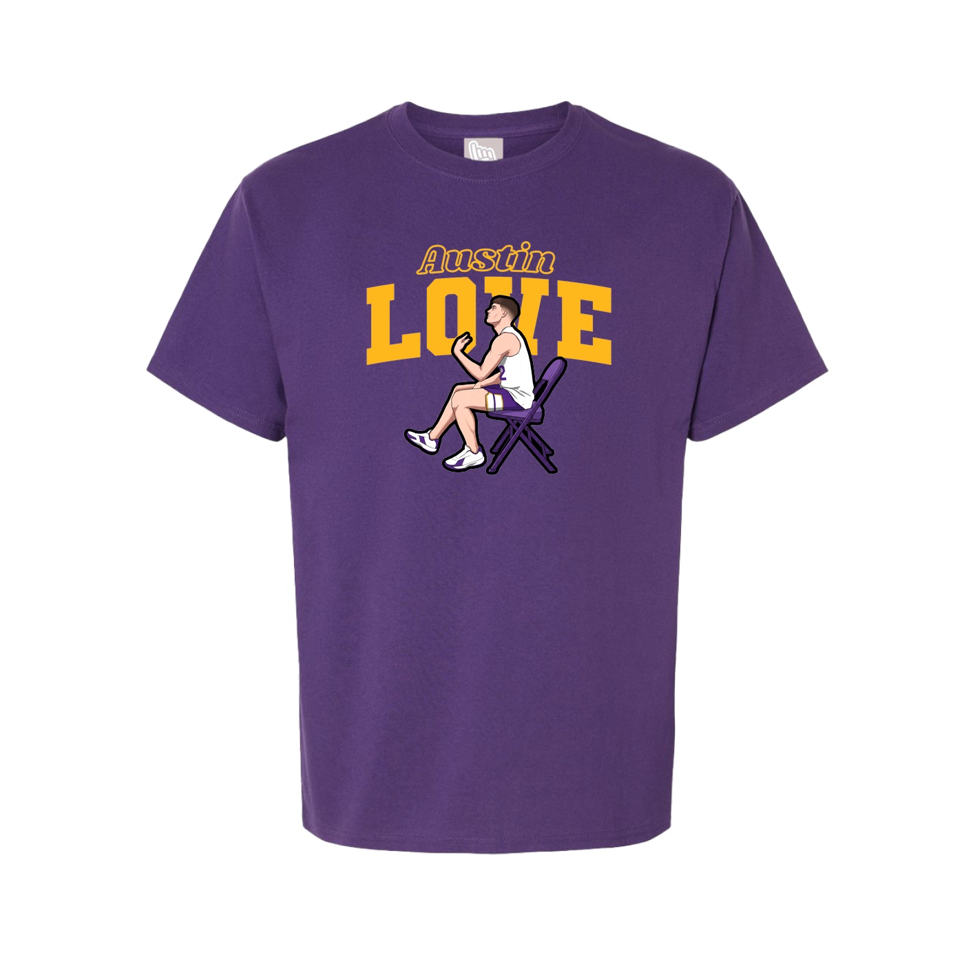 Youth Tee — Name Arch in Purple