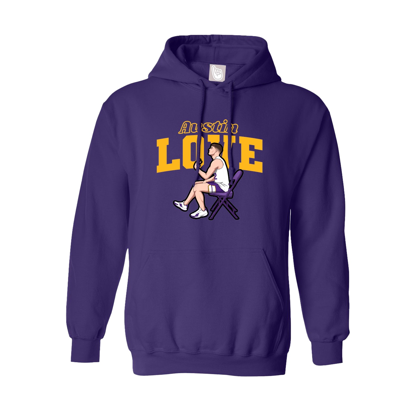 Hoodie — Name Arch in Purple