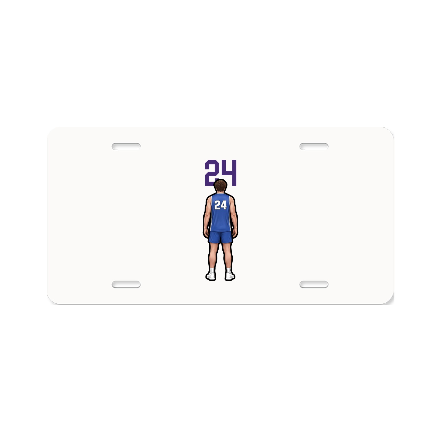 License Plate — Number Top in Classic