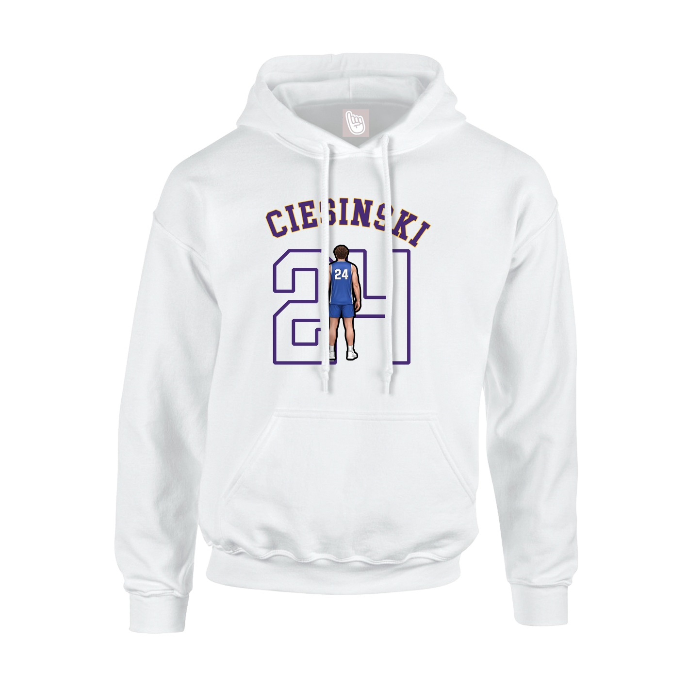 Hoodie — Shirsey Arch in White