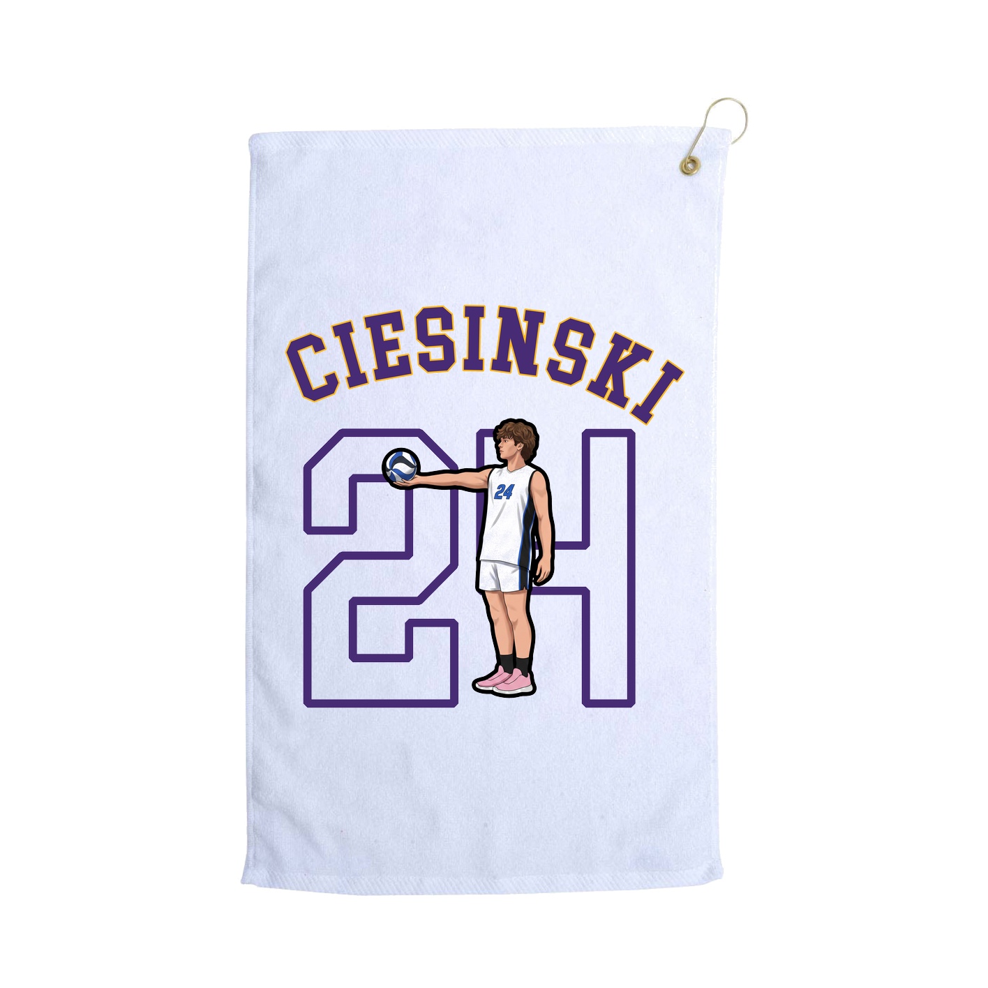 Golf Towel — Shirsey Arch in White