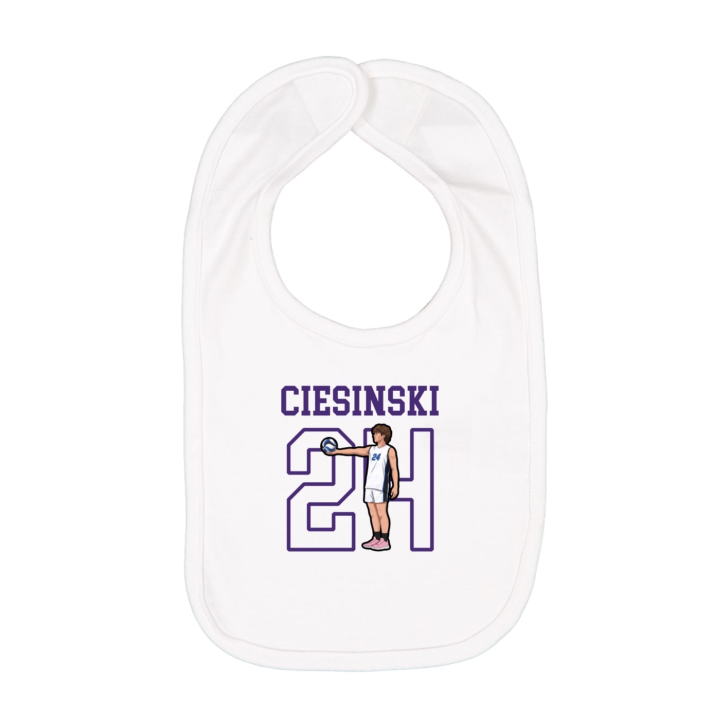 Infant Bib — Shirsey in White