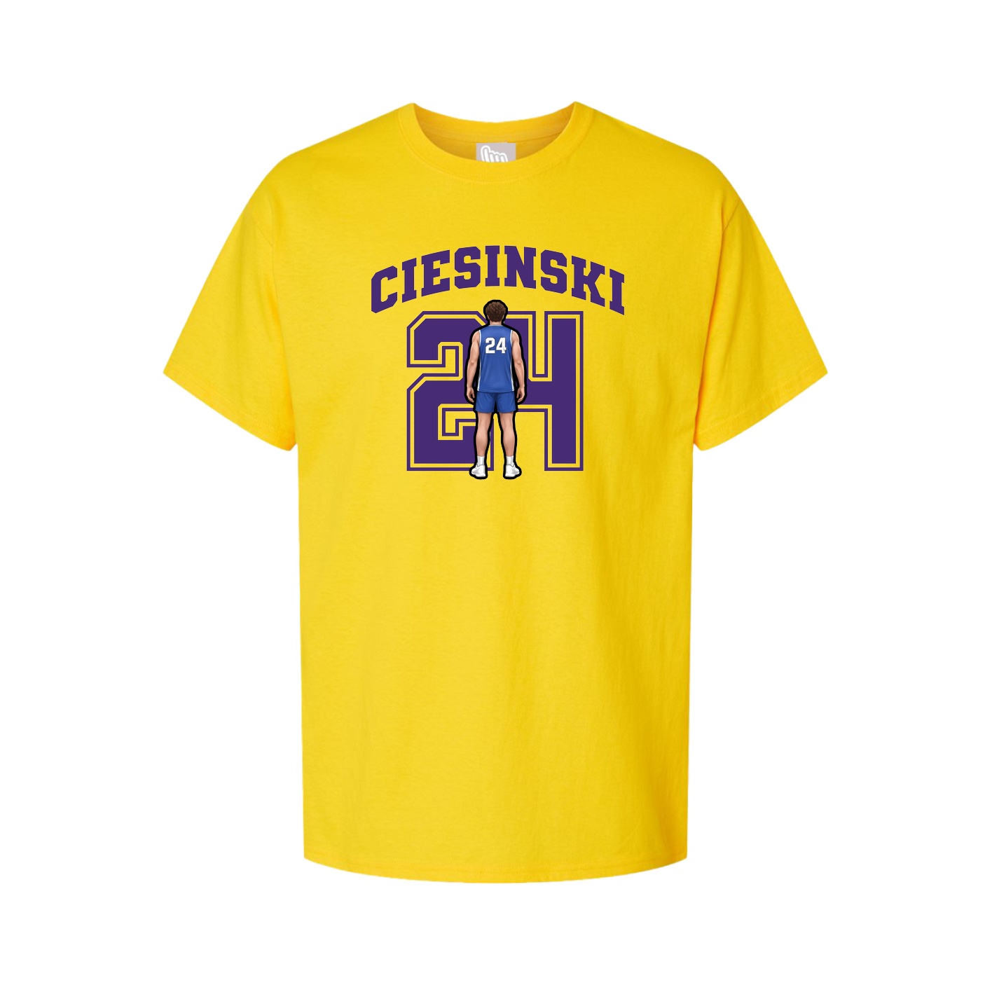 Youth Tee — Number in Gold