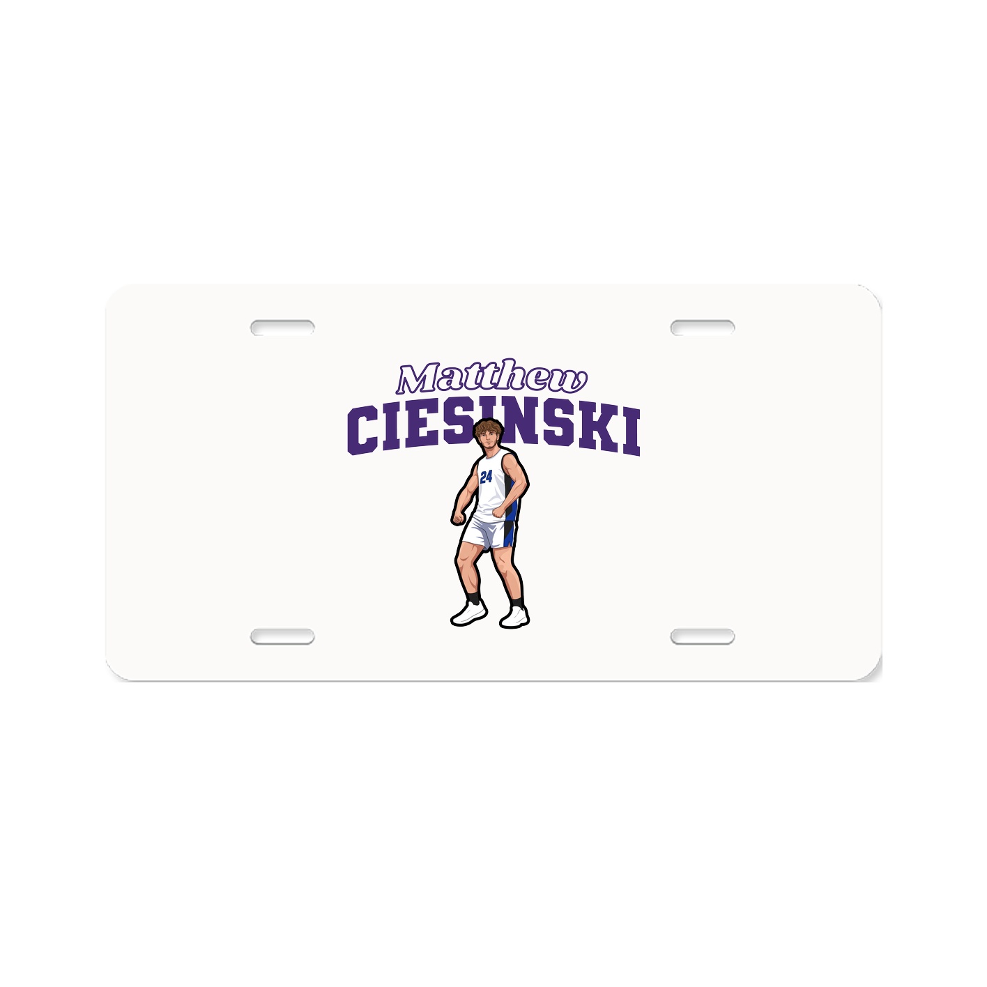 License Plate — Name Arch in Classic