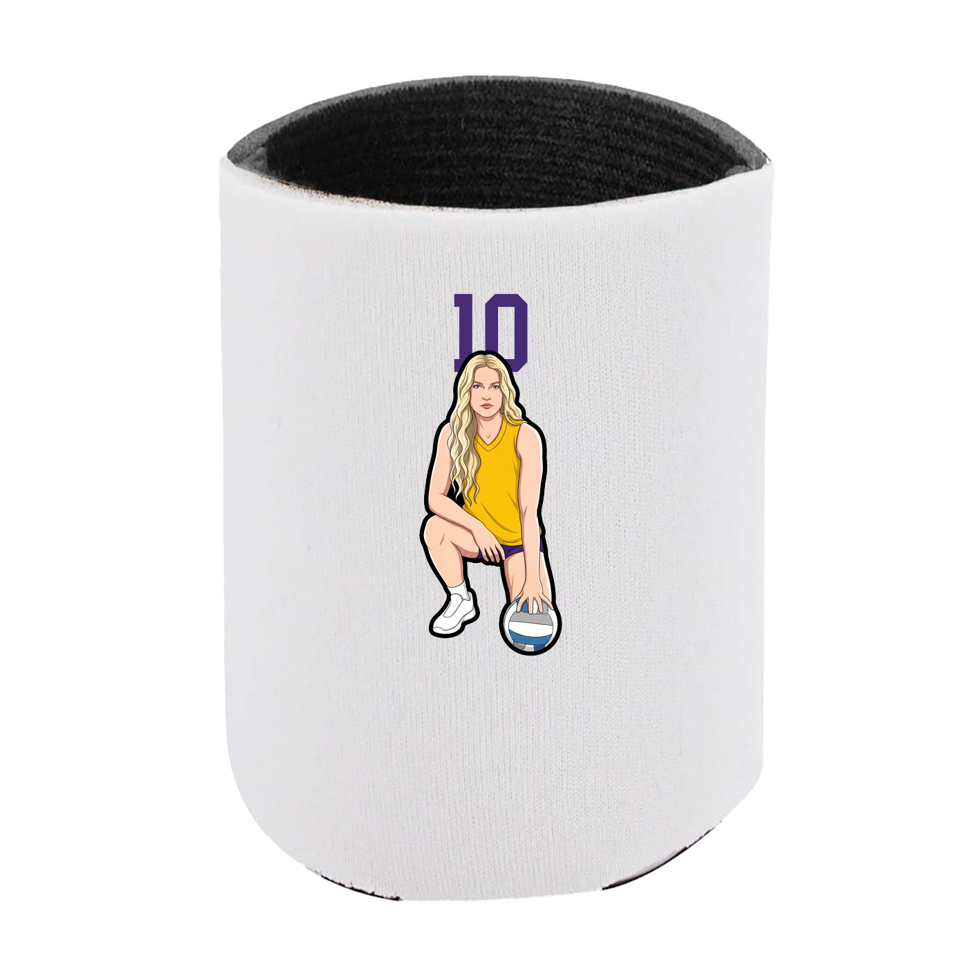 Can Holder — Number Top in White