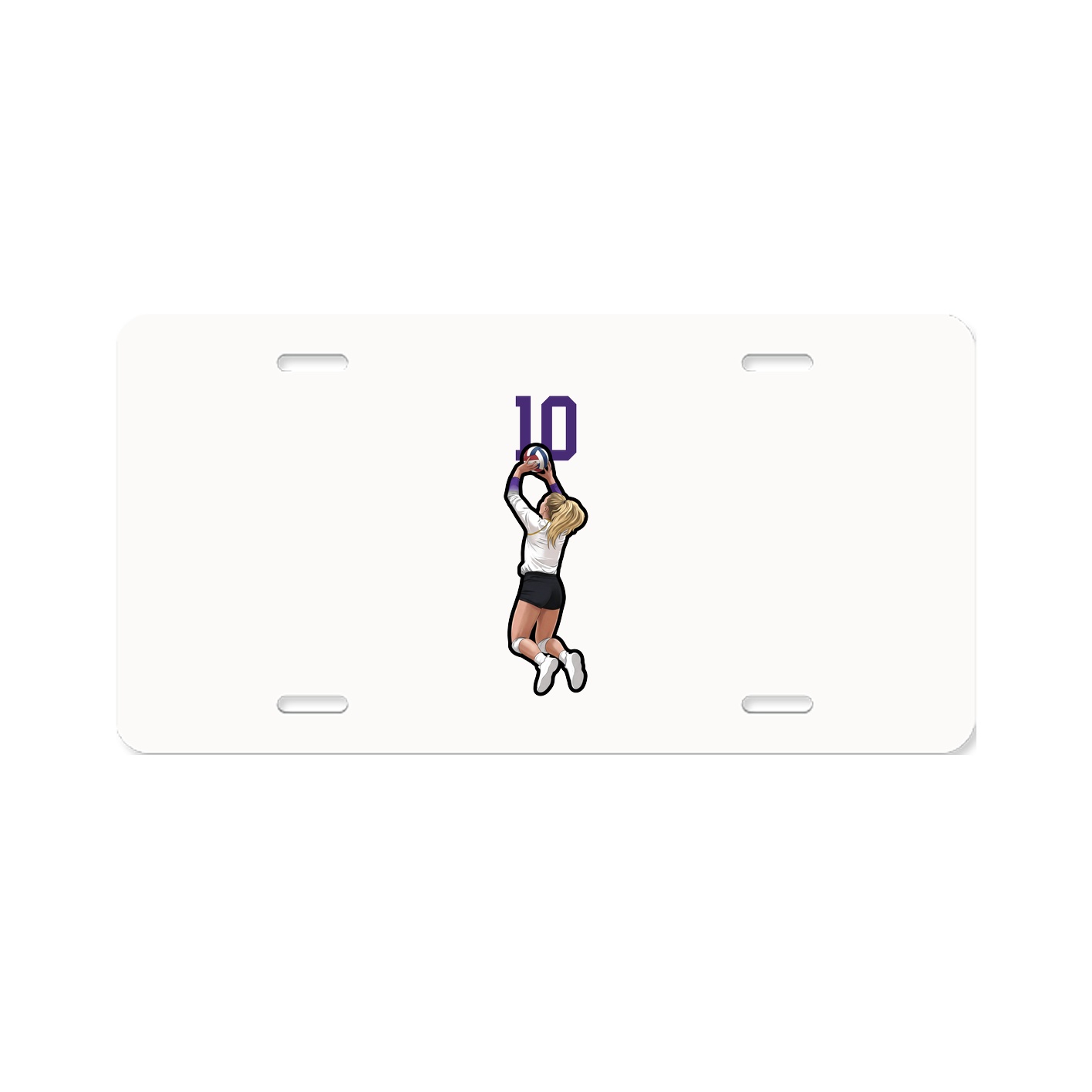License Plate — Number Top in Classic