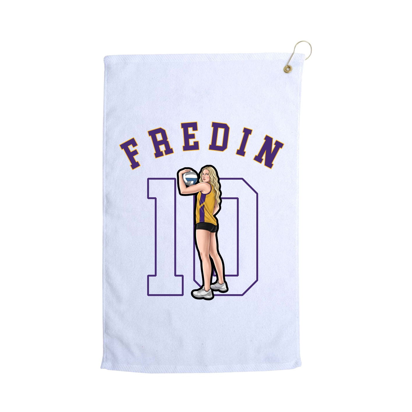 Golf Towel — Shirsey Arch in White