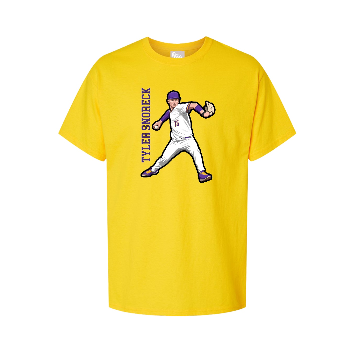 Tee — Name Vertical in Gold