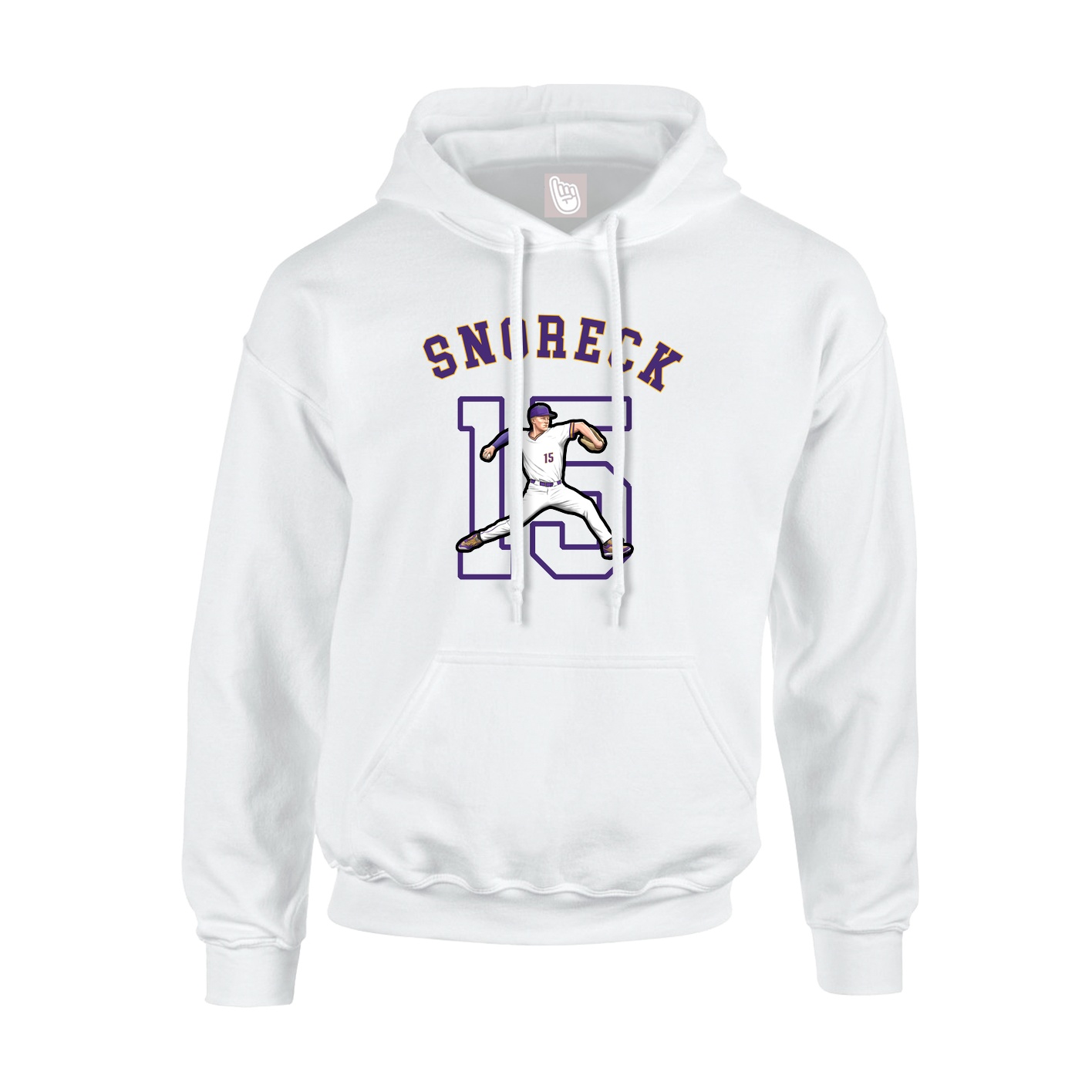 Youth Hoodie — Shirsey Arch in White