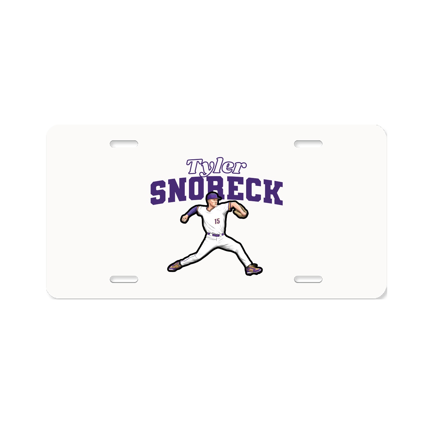 License Plate — Name Arch in Classic