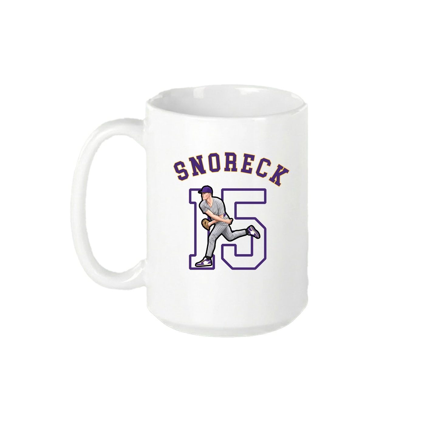 15oz Coffee Mug — Shirsey Arch in White