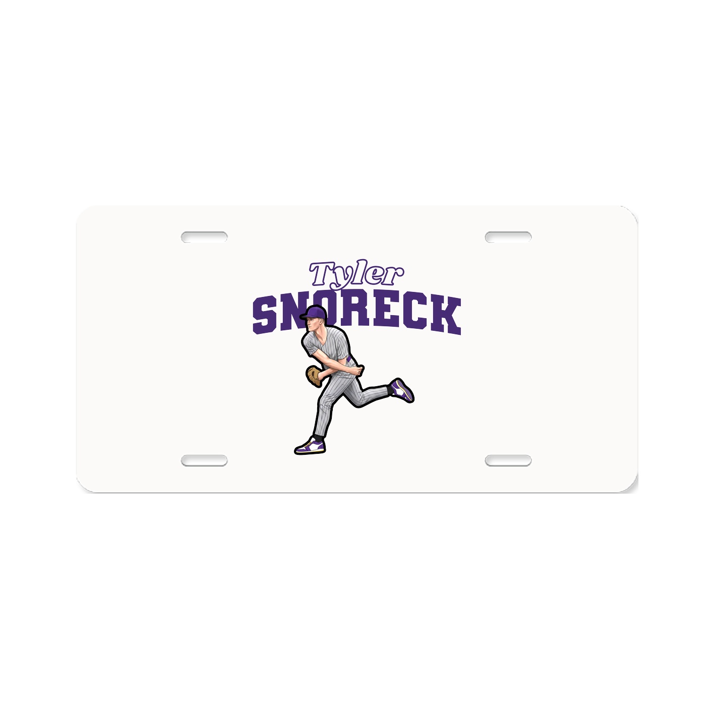 License Plate — Name Arch in Classic