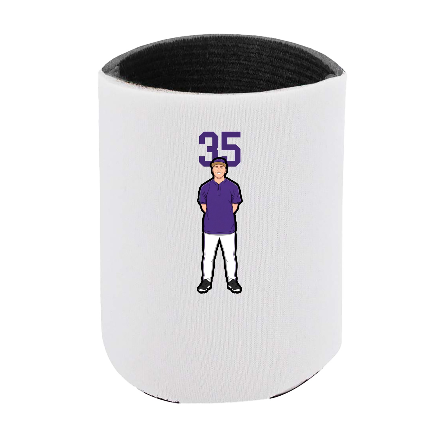 Can Holder — Number Top in White