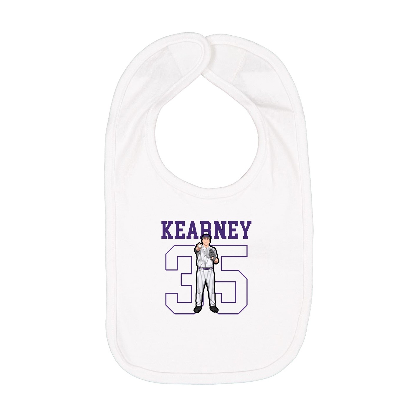 Infant Bib — Shirsey in White