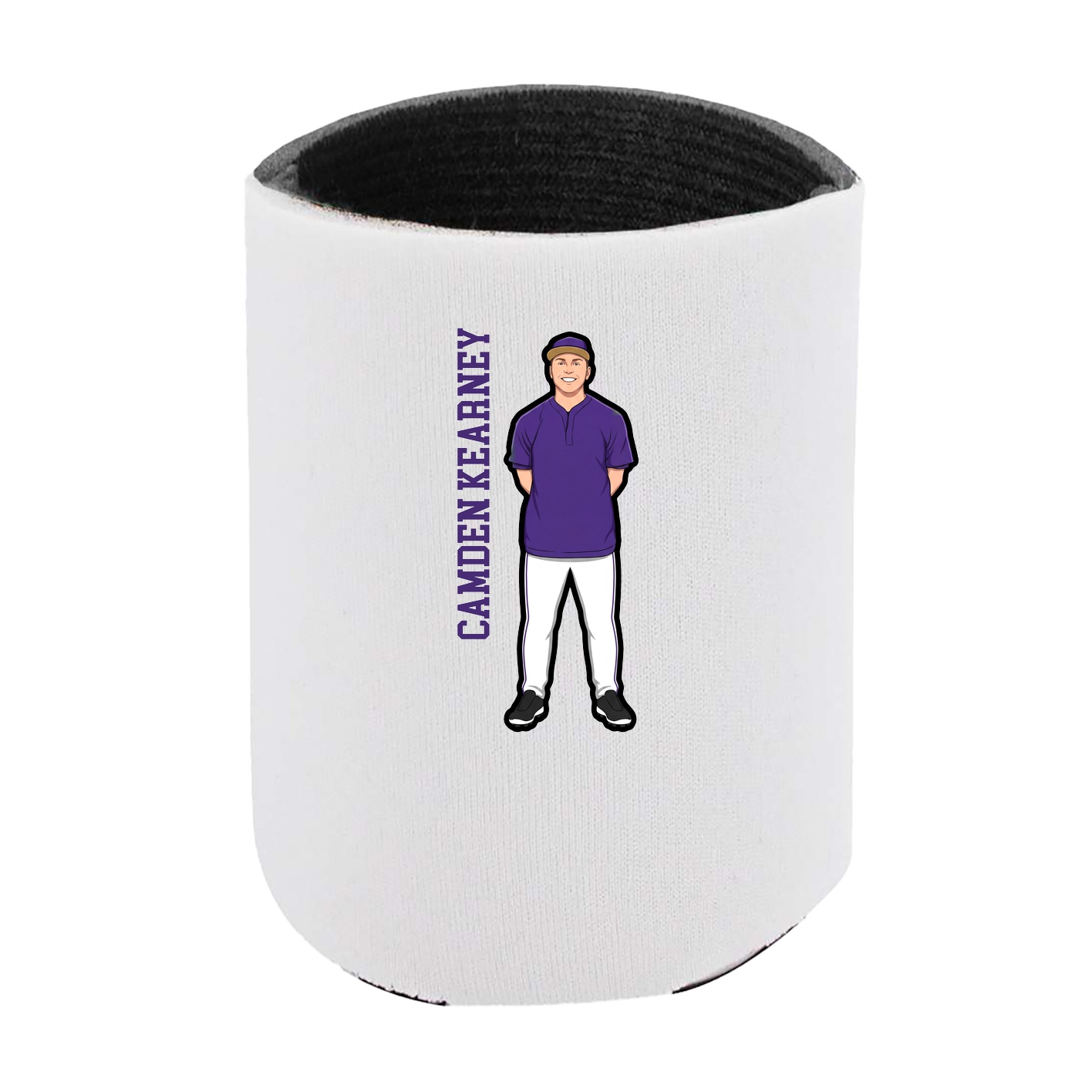 Can Holder — Name Vertical in White