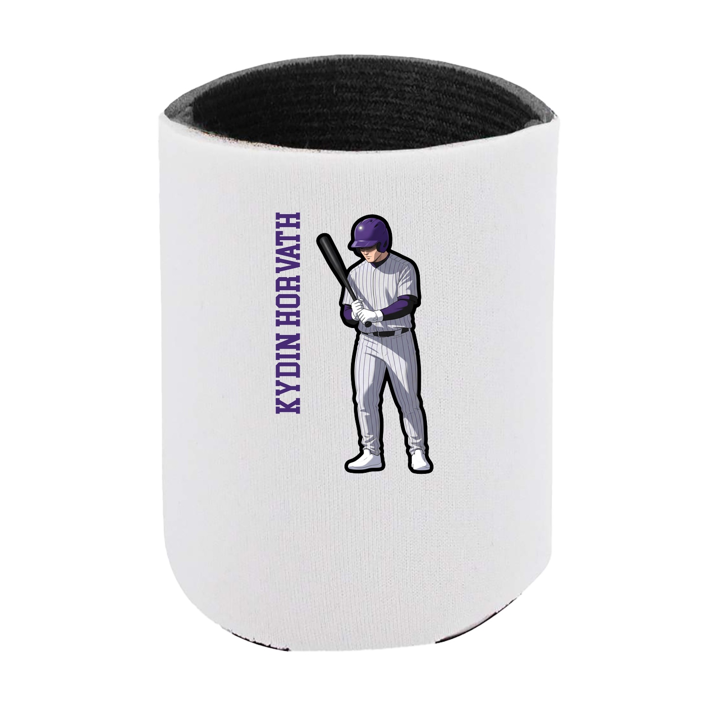 Can Holder — Name Vertical in White