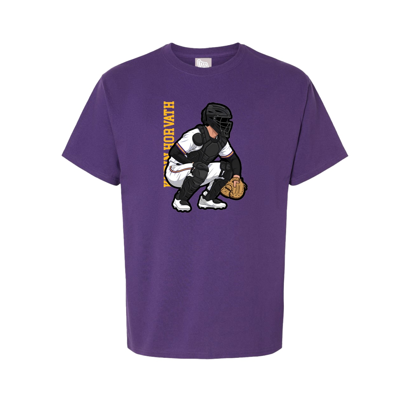 Tee — Name Vertical in Purple