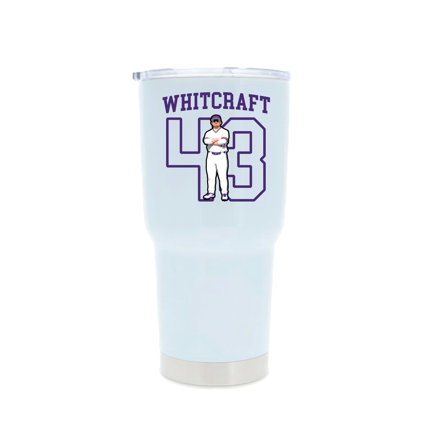 30oz Stainless Steel Tumbler — Shirsey in White